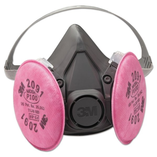 3M Half Facepiece Respirator 6000 Series, R 70070614436